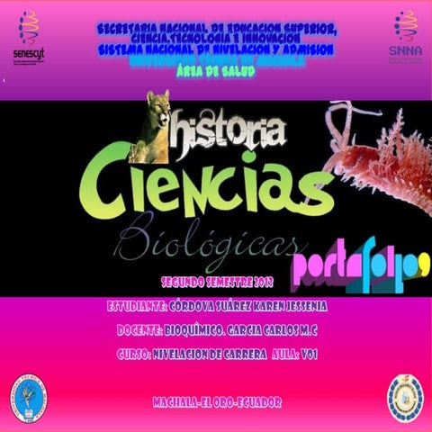 Historia de la biologia