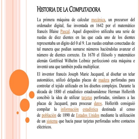 Historia de la computadora
