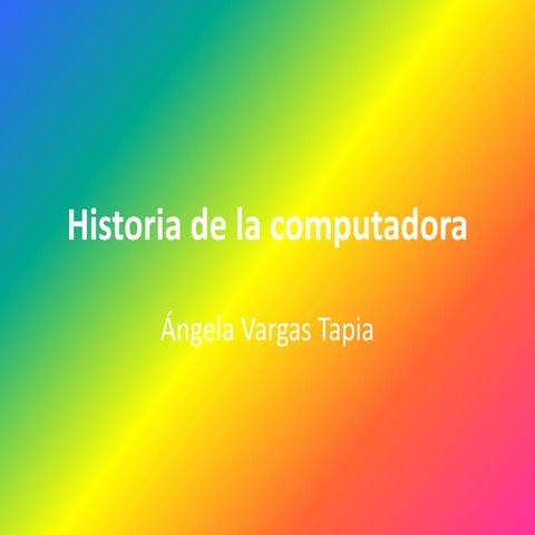 Historia de la computadora