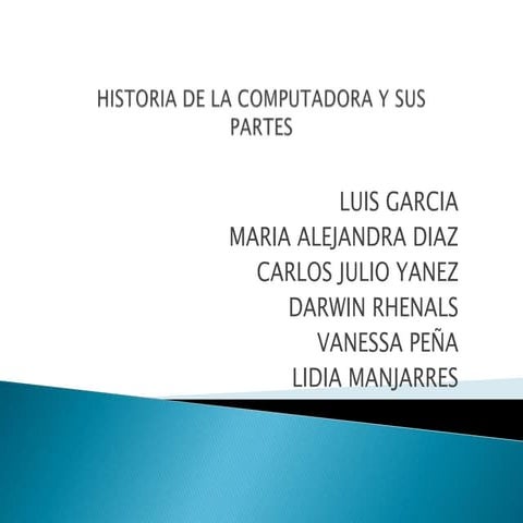 Historia de la computadora y sus partes