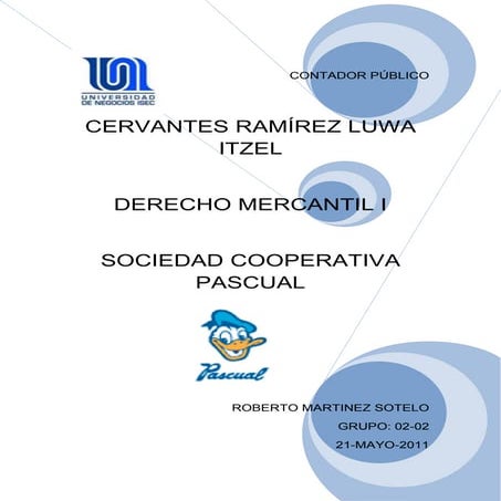 Historia de la cooperativa pascual | DOCX