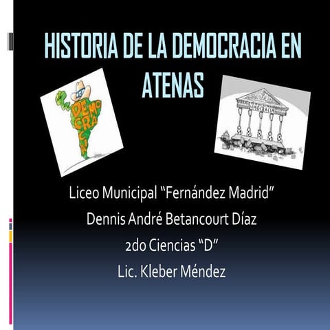 Historia de la democracia en atenas | PPTX
