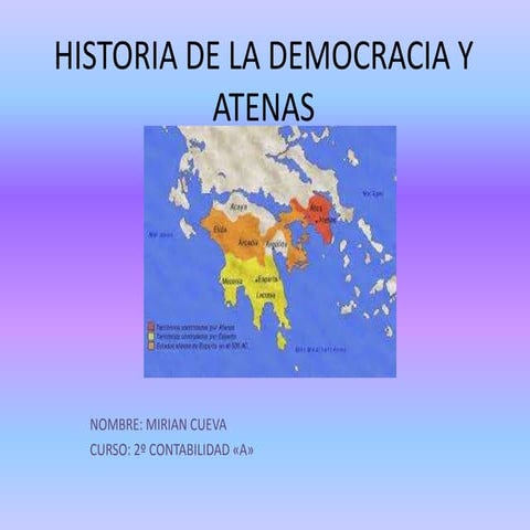 Historia de la democracia y Atenas | PPTX