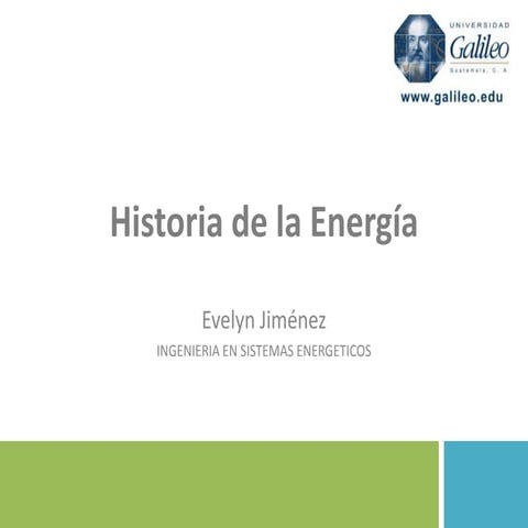 Historia de la energía