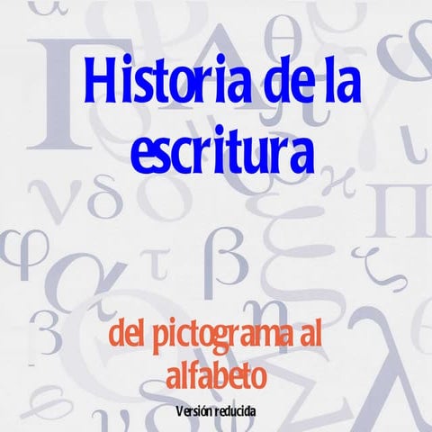 Historia de la escritura
