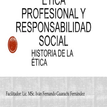 Historia de la etica