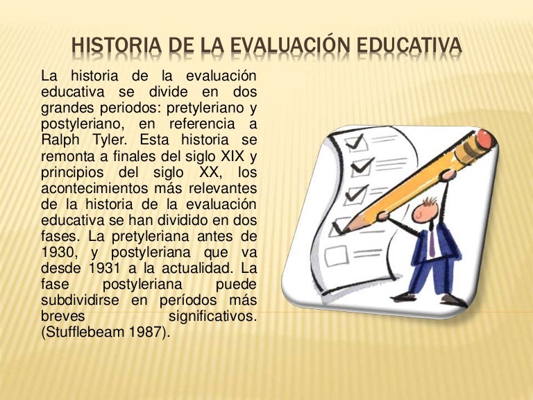 Historia de la evaluación educativa