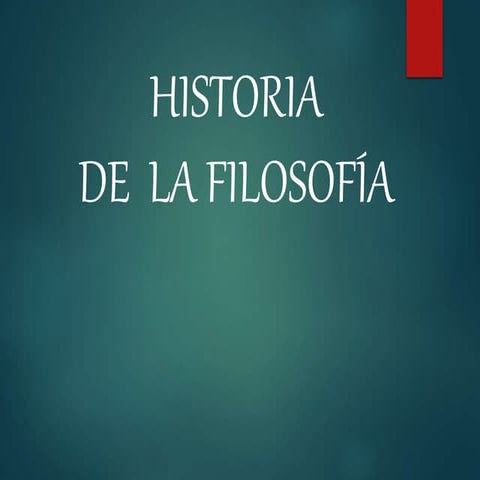 Historia de la filosofia