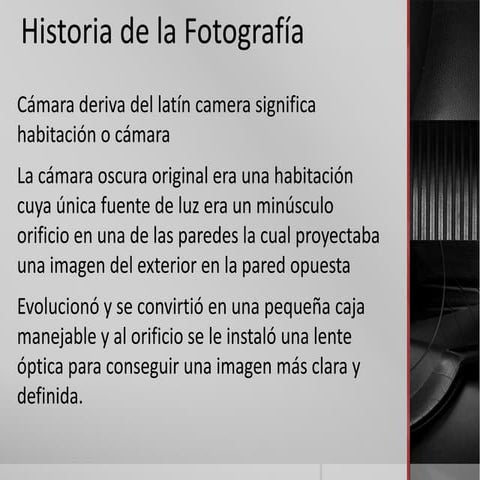 Historia de la fotografia