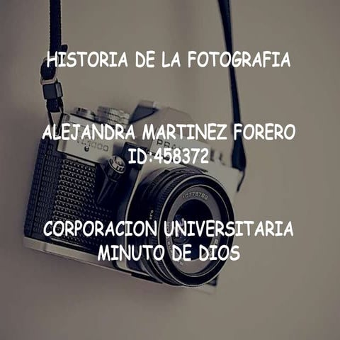 Historia de la fotografia