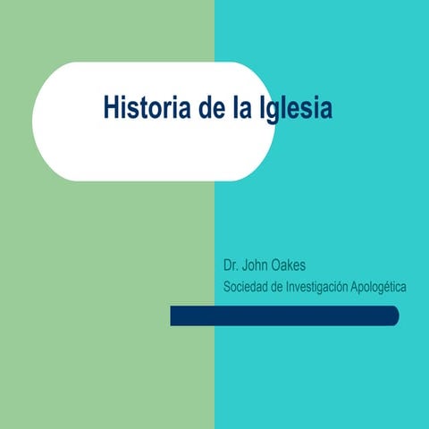 Power Point: La Historia de la Iglesia