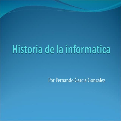 Historia de la informática 