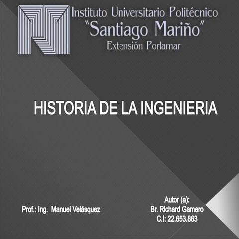 Historia de la ingenieria