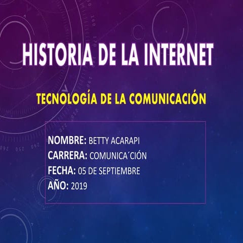 Historia de internet (2008) | PPT