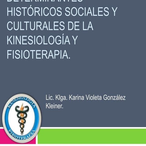 Historia de la Kinesiologia