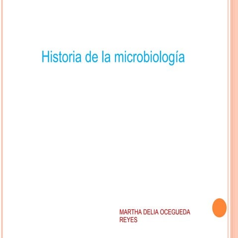 Historia de la Microbiología