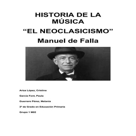 Historia de la música- Neoclasicismo