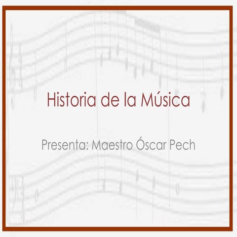 Historia de la musica