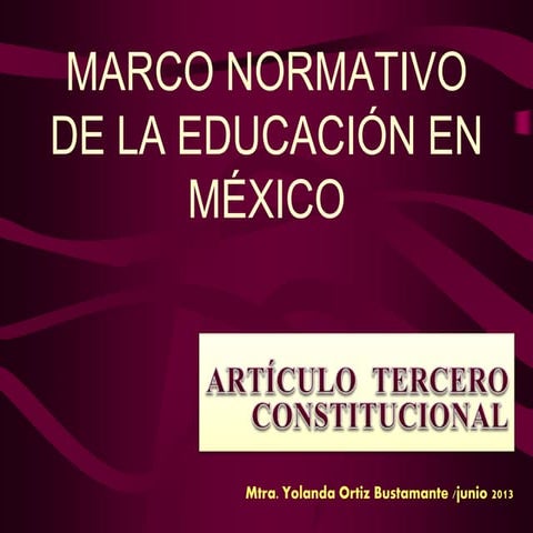 Historia del artículo tercero constitucional