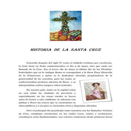 Historia de la santa cruz dcl | PDF