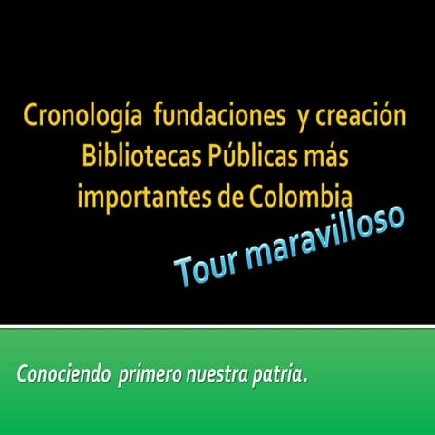 Historia de las bibliotecas públicas origininal junio 23 de 2 o12