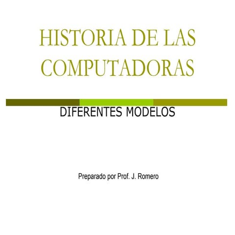 Historia de las computadoras