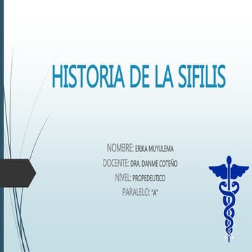 Historia de la sifilis