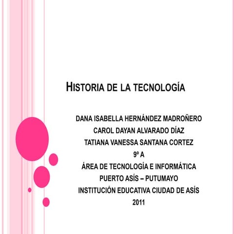 Historia de la tecnología