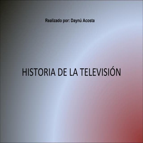 Historia de la televisión