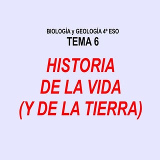 4ºESO: Historia de la tierra