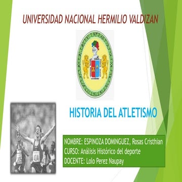 Historia del atletismo