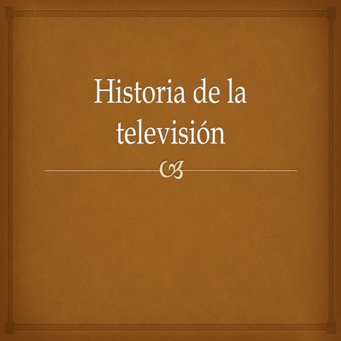 Historia de la Tv