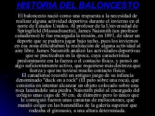Historia del baloncesto
