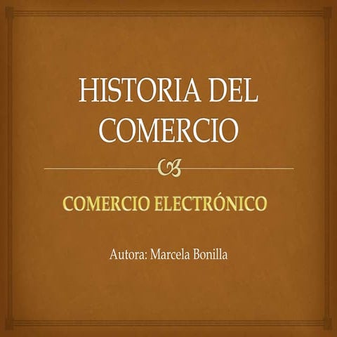 Historia del comercio