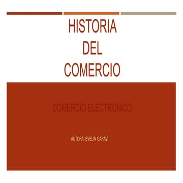 Historia del comercio