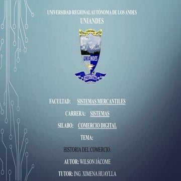 Historia del comercio