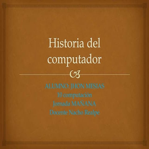 Historia del computador