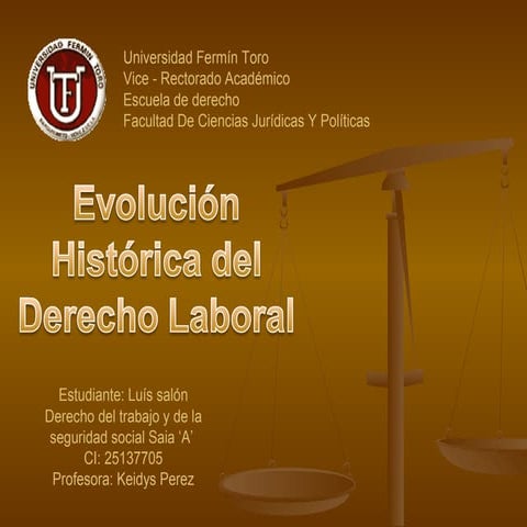 Historia del derecho laboral | PPT