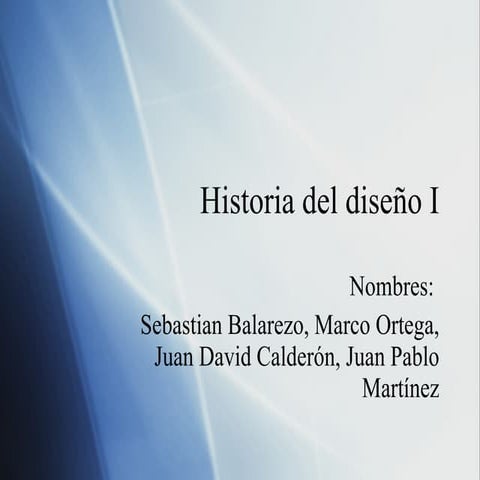 Historia del diseño