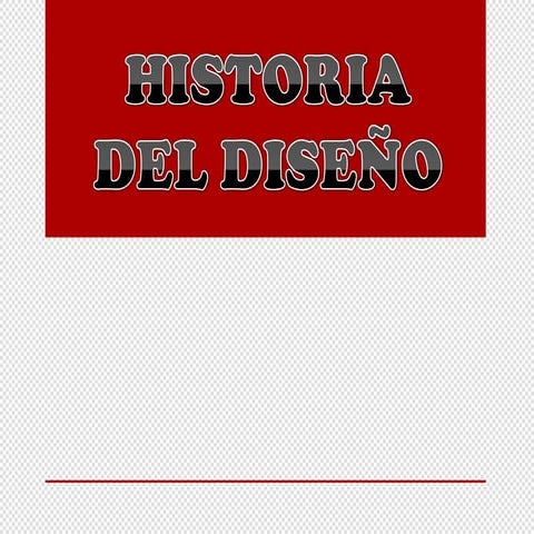 Historia del diseño