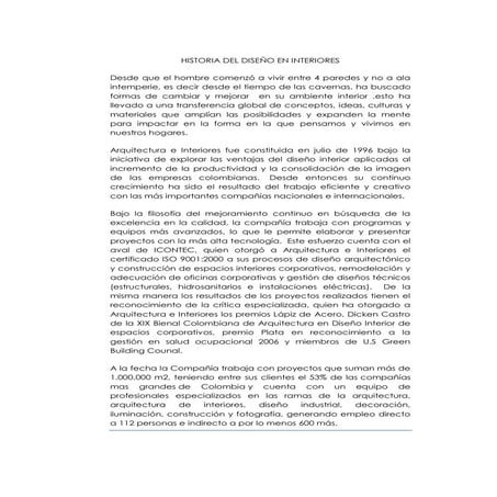 Historia del diseño en interiores (5) | PDF