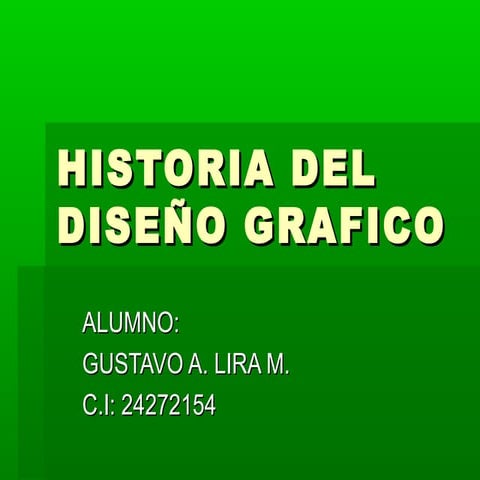Historia del diseño grafico