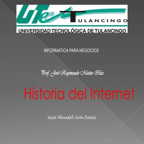 Historia del Internet