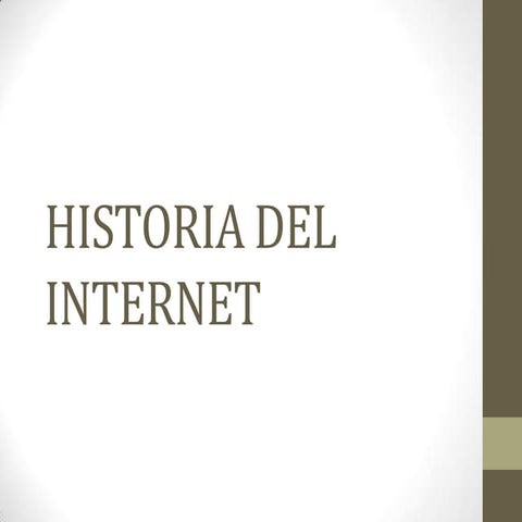 Historia de internet 