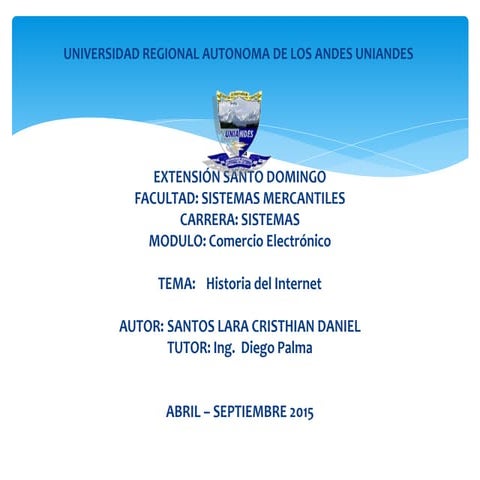 HISTORIA DEL INTERNET