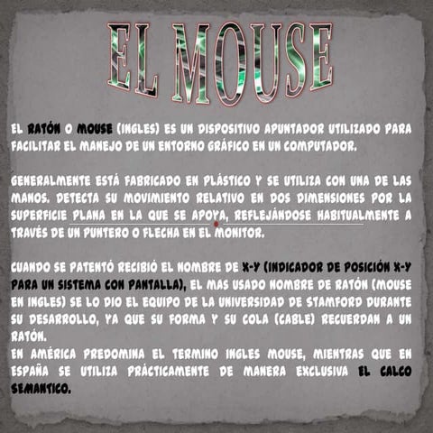 Historia del mouse