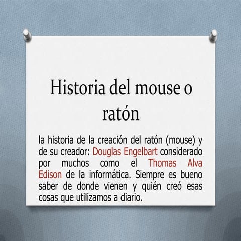 El genio detras del mouse | PPTX