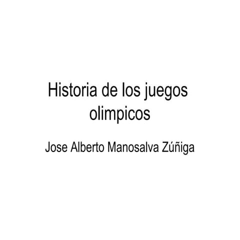 Historia de los juegos