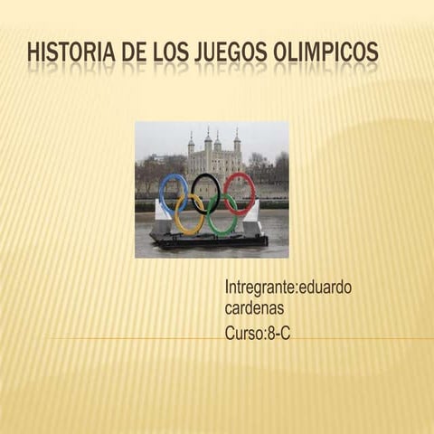 Historia de los juegos olimpicos