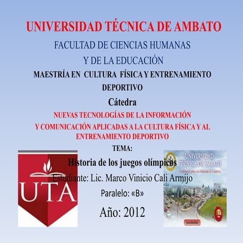 Historia de los juegos olimpicos